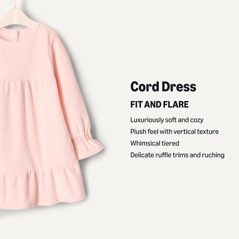 Amazon Essentials x Sofia Grainge Toddler and Baby Girls' Longsleeve Corduroy Dress in Saudi Arabia