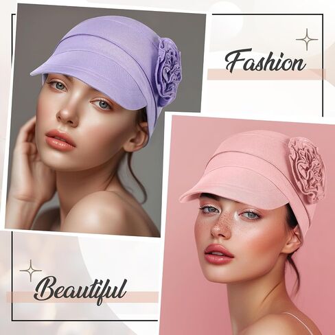 Jenpen 6 PCs قبعات سرطان كيميائية ناعمة للنساء قبعة بيسبول بيسبول تنفس قبعة فسكووز لتساقط الشعر لسرطان الأغطية الرئيسية (أسود ، أبيض ، رمادي داكن ، رمادي فاتح ، كاكي ، حمراء النبيذ) in Saudi Arabia