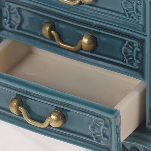 Miniature Wooden Cabinet for Dollhouse: 1:12 Scale Dollhouse Furniture Cabinet Wooden Mini Drawer Accessories Kitchen Photo Props for Kids Play Toy Living Room Decoration in Saudi Arabia
