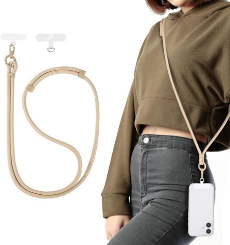 Moyad Crossbody Phone Lanyard ، حزام الهاتف الخليوي المضاد للسرقة مع علامة تبويب Tether لـ iPhone ، حامل الرقبة العالمي القابل للتعديل in Kuwait