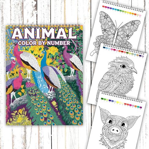 Ilyever 3 Pack Mandala Coloring Book Set for Adults, 60 Unique Mandala Designs for Stress Relief & Relaxation, Spiral Bound Coloring Books for Adults or Women in Saudi Arabia