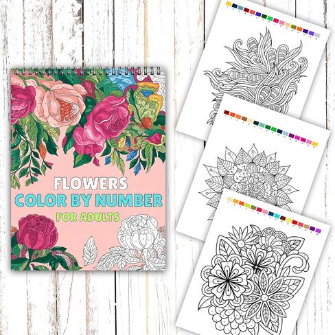 Ilyever 3 Pack Mandala Coloring Book Set for Adults, 60 Unique Mandala Designs for Stress Relief & Relaxation, Spiral Bound Coloring Books for Adults or Women in Saudi Arabia