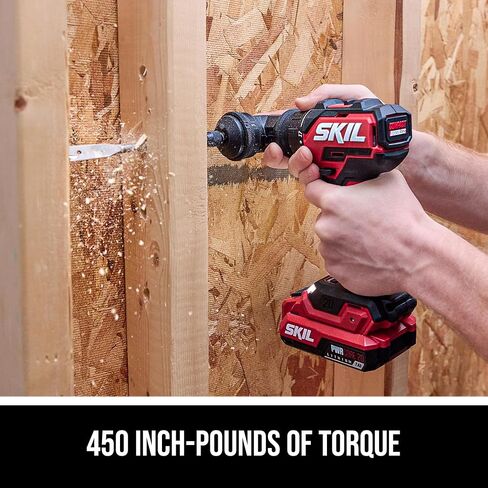 SKIL Brushless 20V Compact Multi-Head Drill Driver Kit Including 2.0 Ah USB-C Battery & PD Charger-QD6293B-10 in Saudi Arabia