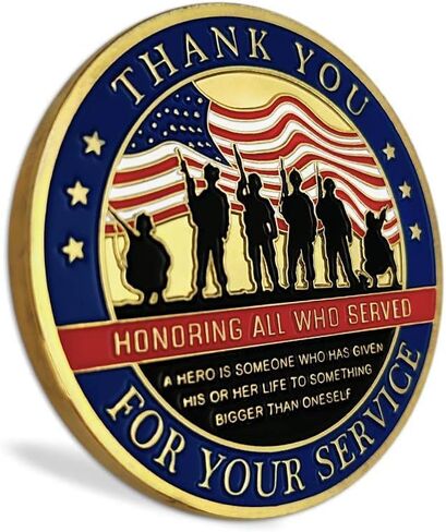 Thank You for Your Service & in Honor of All Who Served Military Coin (5) in Saudi Arabia