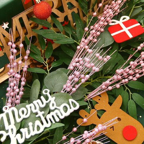 10 حزمة ذهبية الاصطناعية بريق السيقان ينبع 15.7 "وهمية عيد الميلاد يختار ديكور بريق العصي لعيد الميلاد DIY اكليلا من الزهور ديكور الموقد in Kuwait