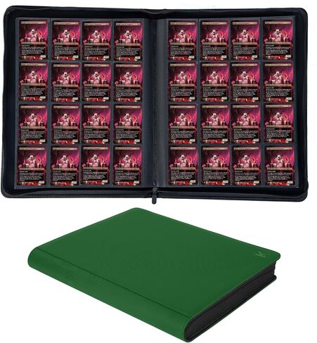 1408+ Pockets Trading Card Binder, 16-Pocket Card Ablum Compatible with MTG,Sports Cards & Other Standard Size Trading Card (Black) in Kuwait
