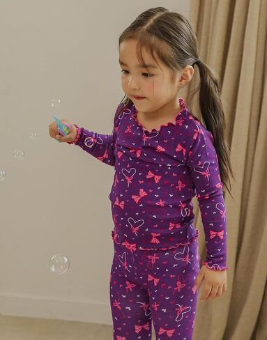 بيجامة VAENAIT BABY للأطفال الصغار من الفسكوز من ملابس نوم من الخيزران مطبوع عليها زهور وحيوانات رياضية للأولاد والبنات، 6M-12Y in Kuwait