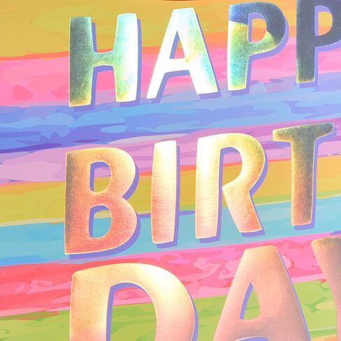 SUNCOLOR 13" Large Birthday Gift Bag with Tissue Paper&Greeting Card-For Kids,Moms,Girls' Birthday in Saudi Arabia