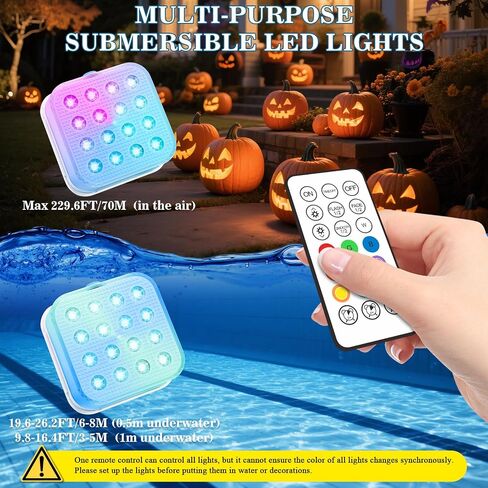 Creatrek Christmas Lights, 10 Color Changing LED Light, Battery Operated Lights for Christmas Decorations 4 Pack No Suction Cups and No Magnets in Saudi Arabia