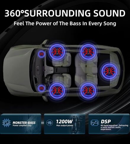 4 "× 6" مكبر صوت متحد محوري 2-WAWE-WAWE CURLENT FERENT High Fidelity Audio 300W Peak Power 4 Ohms Professional Hade Stereo Mounder Sound (2-Speakers) in Kuwait