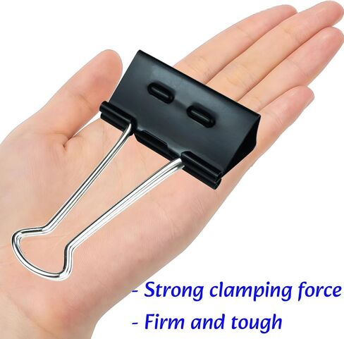 48Pcs Binder Clips(2 Inch), Upgrade Large Binder Clips Heavy Duty Paper Clamps for Office and Home Supplies in Saudi Arabia