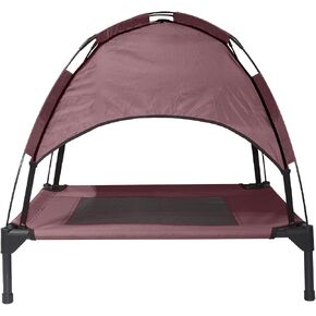 Outdoor Elevated Dog Bed with Canopy for Small, Waterproof & Breathable Large Dog Bed with Removable Shade Tent for Camping, Beach, Backyard, 45Inch, Grey in Saudi Arabia
