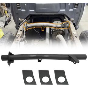 Front & Rear Fuel Tank Support Crossmember & Shock Mount & Spare Tire Bracket Set Fit for 2007-2014 Silverado 1500 GMC Sierra 1500 Regular Cab,Black Support Crossbeam in Saudi Arabia
