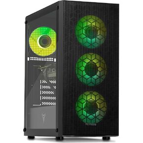 YEYIAN Tanto AI Gaming Desktop - AMD Ryzen 7 9700X 5.5 GHz | RTX 5070 12GB GDDR7 | 32GB DDR5 RGB 6000MHz | 2TB Gen4 NVMe SSD | B650 Wi-Fi | 750W 80+ Gold | Win 11 Home Pre Built Tower PC in Kuwait