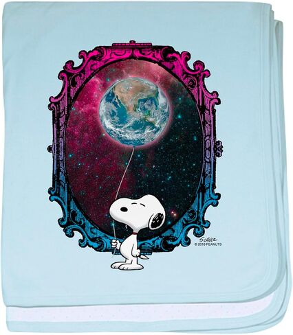 بطانية الأطفال CafePress Space Snoopy، قماط فائق النعومة لحديثي الولادة in Kuwait