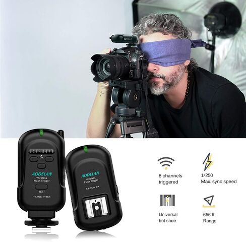 Wireless Flash Trigger Receiver 2.4 GHz for Canon, for Nikon, for Panasonic, for Olympus, for Fuji, for Pentax, for Samsung,for Sony(Except Sony Flashes) in Saudi Arabia