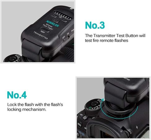 Wireless Flash Trigger Receiver 2.4 GHz for Canon, for Nikon, for Panasonic, for Olympus, for Fuji, for Pentax, for Samsung,for Sony(Except Sony Flashes) in Saudi Arabia