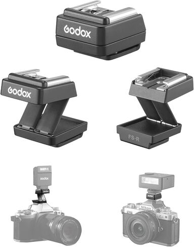 Godox FS-R Hot Shoe Riser Hot Shoe Extender لـ iM20 iM30 iM22 iA32 فلاش الكاميرا الصغيرة، يرفع ارتفاع الفلاش لتقليل ظل العدسة، قابل للطي، متوافق مع ومضات Godox أقل من 300 جرام (بدون TTL) in Saudi Arabia