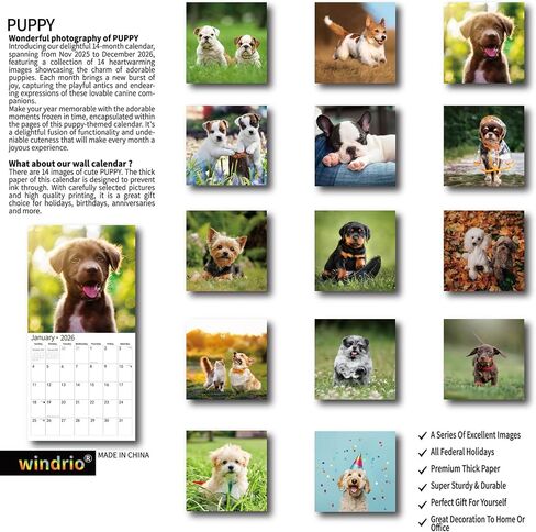2026 Wall Calendar,Calendar 2026, July 2025 - December 2026, Wall Calendar Whispers of the Waves, 12" x 24" Opened,Full Page Months Thick & Sturdy Paper for Gift Perfect Calendar Organizing & Planning in Kuwait