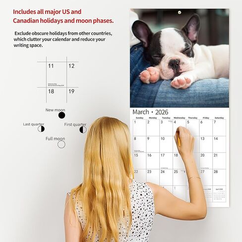 2026 Wall Calendar,Calendar 2026, July 2025 - December 2026, Wall Calendar Whispers of the Waves, 12" x 24" Opened,Full Page Months Thick & Sturdy Paper for Gift Perfect Calendar Organizing & Planning in Kuwait