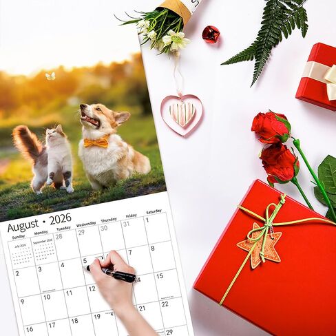 2026 Wall Calendar,Calendar 2026, July 2025 - December 2026, Wall Calendar Whispers of the Waves, 12" x 24" Opened,Full Page Months Thick & Sturdy Paper for Gift Perfect Calendar Organizing & Planning in Kuwait