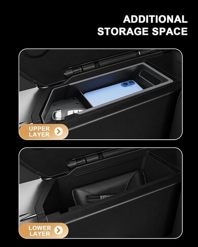 2025 منظم وحدة التحكم في مركز الاعتدال - لعام 2025 منظم وحدة التحكم في مركز Chevy Expenox Double Layer - مربع تخزين وحدة التحكم في مركز مزدوج الطبقة لعام 2025 (LT/Active/Rs) in Kuwait