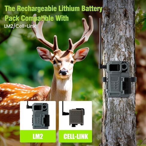 بطارية ليثيوم قابلة لإعادة الشحن متوافقة مع كاميرا Trail LM2/Cell-Link in Saudi Arabia