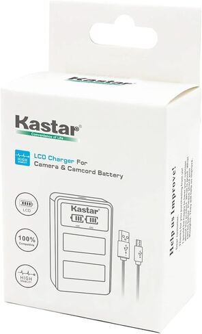 Kastar 4-Pack VW-VBG070 Battery and LED2 USB Charger Compatible with Panasonic AG-AF105A AG-AC130 AG-AC130A AG-AC130AEJ AG-AC130AP AG-AC160 AG-AC160A AG-AC160AEJ AG-AC160AP AG-HMC40 AG-HMC43 Camera in Saudi Arabia