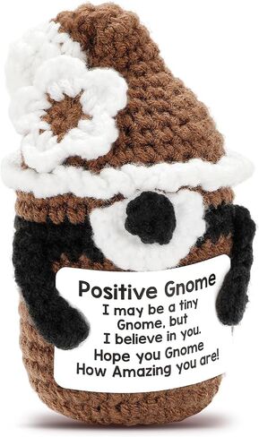 Inspiring Crochet Animals Mini Handmade Positive Dinosaur, Emotional Support Crochet Birthday Gift for Women, Daughter Mom Grandma Gifts Ideas in Saudi Arabia