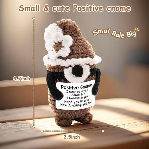 Inspiring Crochet Animals Mini Handmade Positive Dinosaur, Emotional Support Crochet Birthday Gift for Women, Daughter Mom Grandma Gifts Ideas in Saudi Arabia