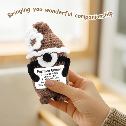 Inspiring Crochet Animals Mini Handmade Positive Dinosaur, Emotional Support Crochet Birthday Gift for Women, Daughter Mom Grandma Gifts Ideas in Saudi Arabia