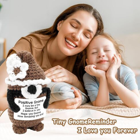 Inspiring Crochet Animals Mini Handmade Positive Dinosaur, Emotional Support Crochet Birthday Gift for Women, Daughter Mom Grandma Gifts Ideas in Saudi Arabia