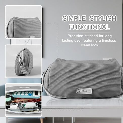 Hard Shell Pencil Case – Large Capacity Stationery Organizer for Students, 22x7x11cm, Shockproof EVA with Zipper, Multi-Color Pen Box for School, Travel & Office in Saudi Arabia