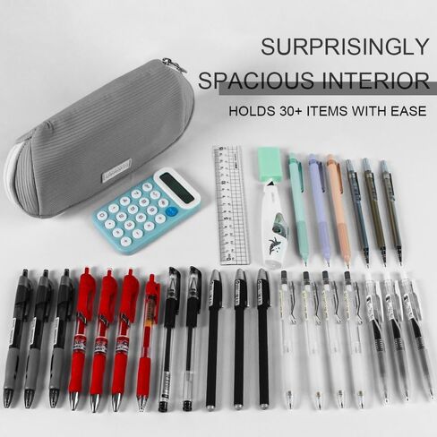 Hard Shell Pencil Case – Large Capacity Stationery Organizer for Students, 22x7x11cm, Shockproof EVA with Zipper, Multi-Color Pen Box for School, Travel & Office in Saudi Arabia