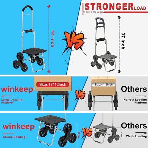 Shopping Cart, Super Loading Grocery Trolley, 220 lbs Capacity, Foldable Cart with Extra Large Black Shopping Bag Portable Grocery Utility Cart With Adjustable Bungee Cord in Kuwait