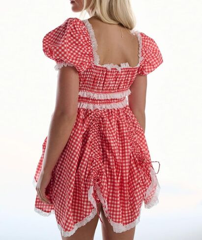 Women Floral Pajama Set Ruffle Puff Sleeve Peplum Shirt Coquette Pj Set Bow Babydoll 2 Piece Shorts Outfit in Kuwait