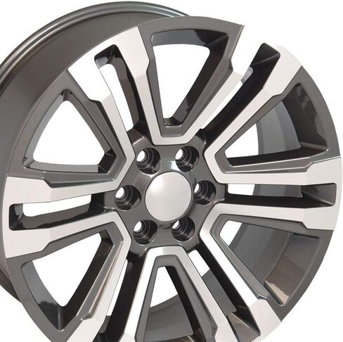 عجلات OE CV44 22 بوصة حافة تناسب Yukon Denali Style 6x139.7 22x9 Gunmetal Machined - Hollander 5822 (1) in Kuwait