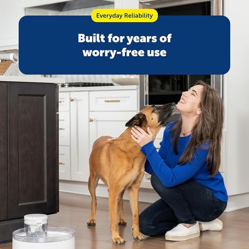 Petsafe تفتح النافورة ماء القط 60 أوقية/1.7 لتر - موزع المياه الداخلية للقطط ، غسالة الصحون آمنة وسهلة التجميع والتنظيف ، مرشح المياه in Kuwait