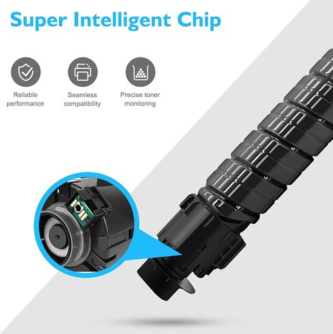 MP C2003 C2503 Toner Cartridge High Liend Replace for Ricoh C2003 C2503 841918 841921 841920 841919 for Lanier Savin MP C2503 C2003 C2004 C2504 (4 Pack ، Black Cyan Magenta Yellow) in Kuwait