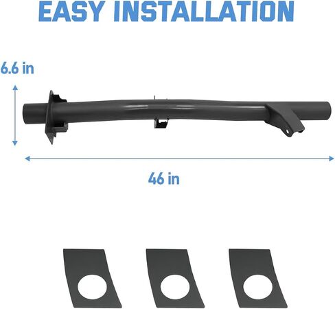 Front & Rear Fuel Tank Support Crossmember & Shock Mount & Spare Tire Bracket Set Fit for 2007-2014 Silverado 1500 GMC Sierra 1500 Regular Cab,Black Support Crossbeam in Saudi Arabia