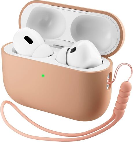Ornarto متوافق مع AirPods Pro 3 Case 2025 ، السيليكون الهجين الكامل للوقاية لحالة الجيل الثالث من AirPods Pro ، ومرئية للجلد الوردي الوردي in Kuwait