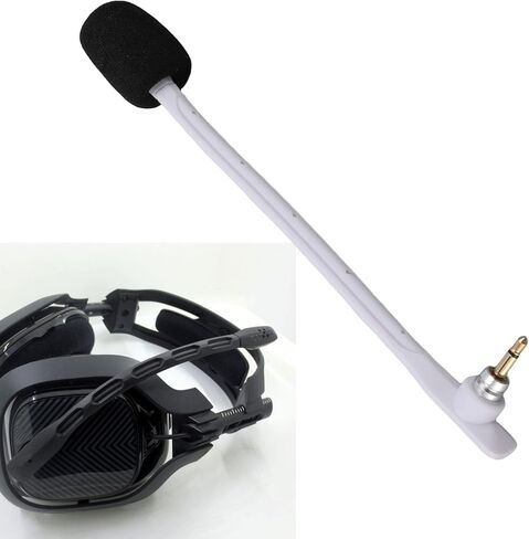 microphone ZOPSC 2PCS بديل لسماعات الألعاب ميكروفون قابلة للانفصال مع ضوضاء قابس مطلي بالذهب إلغاء صوت صوتي أوف أوف سلك (أسود) in Kuwait