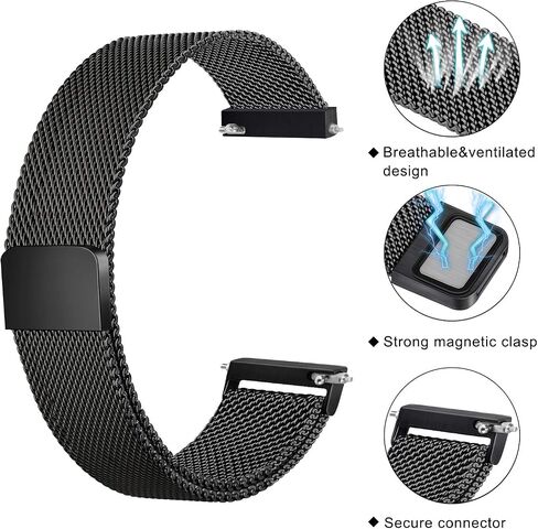 Metal Watch Bands 18mm 20mm 22mm Quick Release Watch Strap, Stainless Steel Mesh Replacement Strap for Women Men (18mm, Leopard) in Saudi Arabia