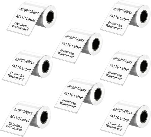 8Rolls M110 Thermal Labels for M221/M220/M120/M200 Label Papers 1.57"x2.36"(40x60mm),130 Labels/Roll Waterproof Sticker P50 Label Maker 40 * 60 in Saudi Arabia
