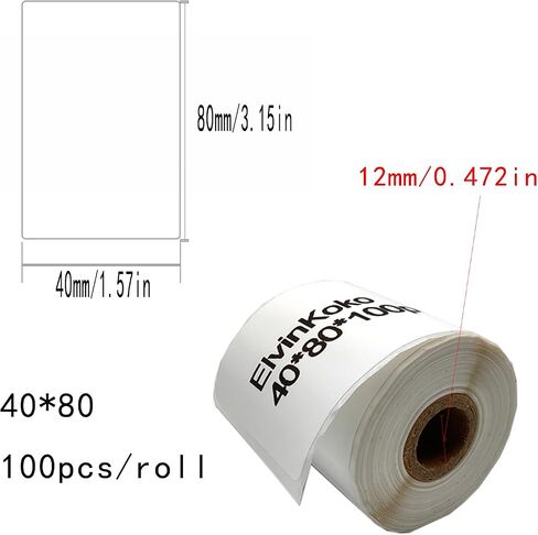 8Rolls M110 Thermal Labels for M221/M220/M120/M200 Label Papers 1.57"x2.36"(40x60mm),130 Labels/Roll Waterproof Sticker P50 Label Maker 40 * 60 in Saudi Arabia