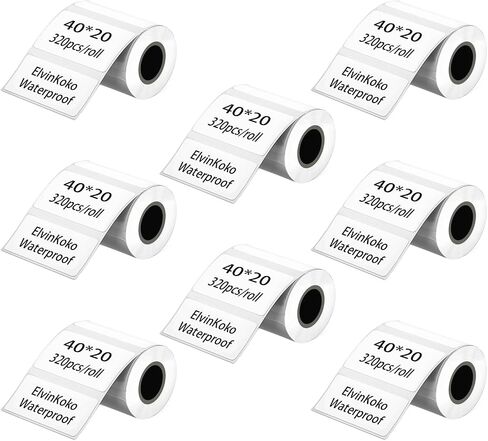 8Rolls M110 Thermal Labels for M221/M220/M120/M200 Label Papers 1.57"x2.36"(40x60mm),130 Labels/Roll Waterproof Sticker P50 Label Maker 40 * 60 in Saudi Arabia