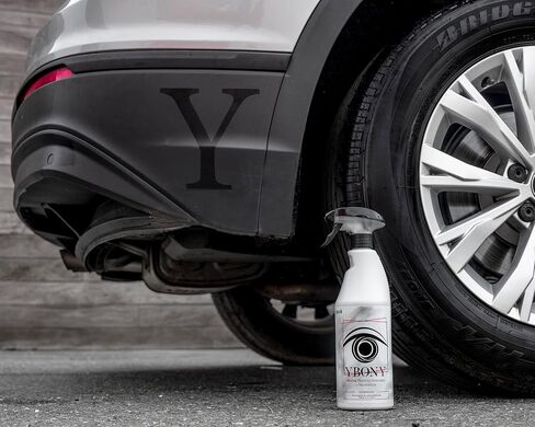 Ybony, Renews, Repairs and restores deteriorated or whitish Plastics - Revives Tires - Provides Ultra-Shine - Resists Rain in Saudi Arabia