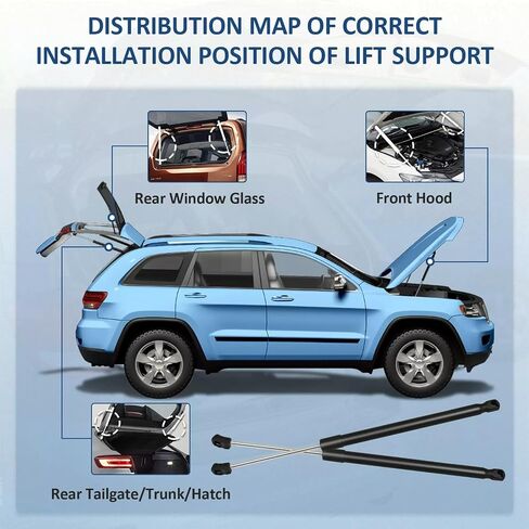 Strut Front Hood Lift Strut 6757 لـ Toyota Avalon Camry 2012 2013 2014 2015 Docks ، 2 pcs مع مفك البراغي للتثبيت in Kuwait