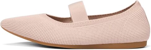 Frank Mully Womens Knit Flats Pointed-Toe Shoes with Elastic Straps Ballerina Flat Shoes for Women Dressy in Kuwait