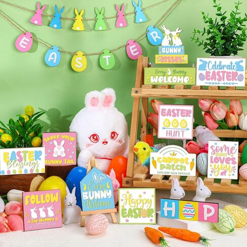 Amyhill 17 PCS هو Risen Easter Tier Tier Decor Decor in Kuwait